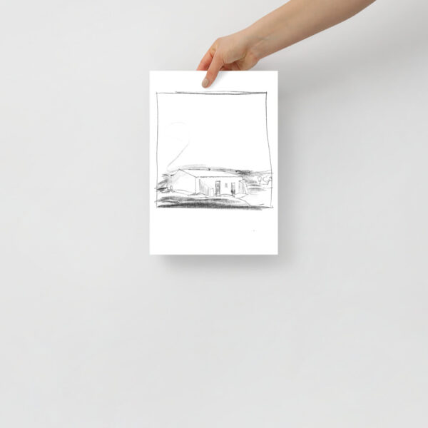 Traditional Portuguese House Sketch Art Print - Image 2