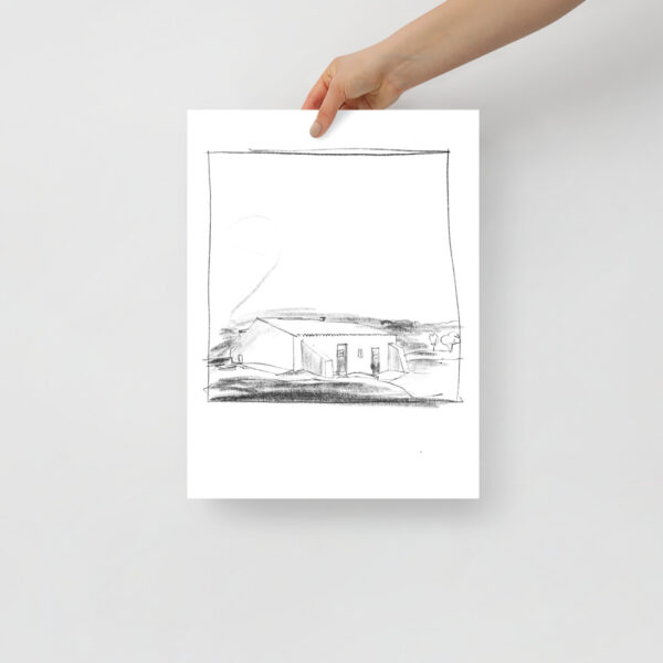 Traditional Portuguese House Sketch Art Print - Image 3