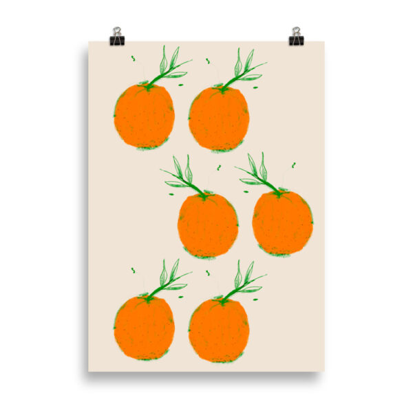 oranges partner art print