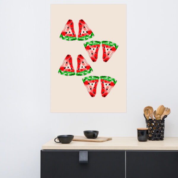 watermelon slices art print