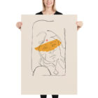 Fashion Line Art Lady Poster 01