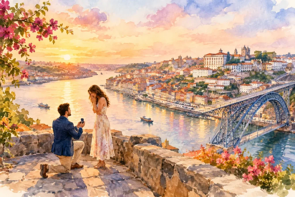 Best Romantic Viewpoints for Proposals in Porto